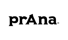 The Prana brand logo is seen in black font.